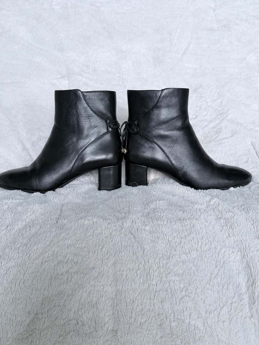 Tory Burch Black Leather Ankle Boots Size 6.5M